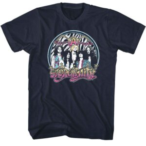 Aerosmith Neon Zebra Stripes Men’s T Shirt
