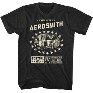 Aerosmith Rock Out Boston 1974 Men’s T Shirt