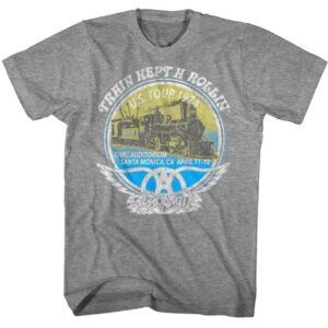 Aerosmith Train Kept A Rollin US Tour 1974 Men’s T Shirt