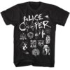 Alice Cooper Rock Collage Men’s T Shirt