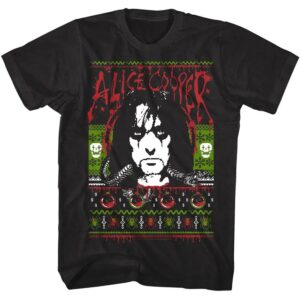 Alice Cooper Tacky Xmas Sweater Men’s T Shirt