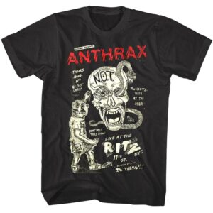Anthrax Live At The Ritz NYC Men’s T Shirt