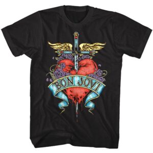 Bon Jovi Heart Tattoo Men’s T Shirt