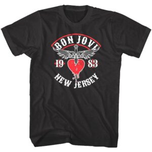 Bon Jovi New Jersey 1983 Men’s T Shirt