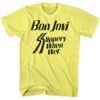 Bon Jovi Slippery When Wet Album Men’s T Shirt