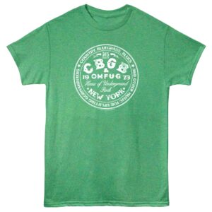 CBGB OMFUG 315 Bowery NYC Men’s Green T Shirt