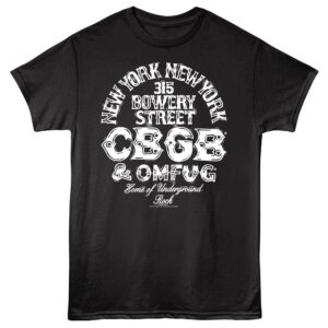 CBGB OMFUG New York Address Men’s T Shirt