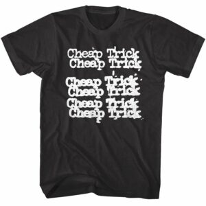 Cheap Trick Logo Repeated Men’s T Shirt