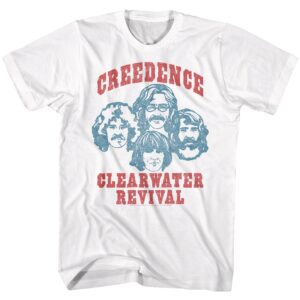 Creedence Clearwater Revival Cartoon Band Men’s T Shirt