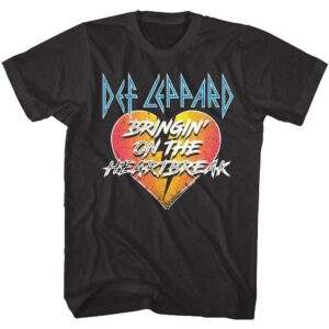 Def Leppard Bringin on The Heartbreak Men’s T Shirt