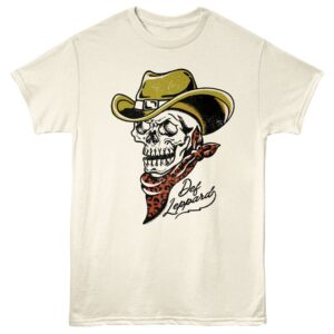Def Leppard Cowboy Skull Men’s T Shirt