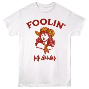 Def Leppard Foolin Cowgirl Men’s T Shirt