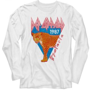 Def Leppard Hysteria 1987 Leopard Long Sleeve T Shirt