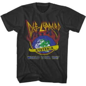 Def Leppard Hysteria Earth Tour 1987 Men’s T Shirt
