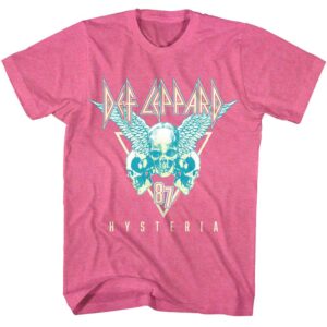 Def Leppard Hysteria Flying Skulls Men’s T Shirt