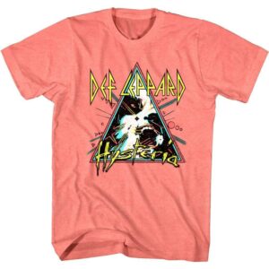 Def Leppard Hysteria Men’s Pink T Shirt