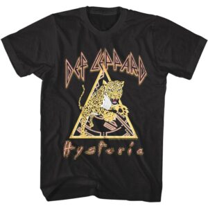 Def Leppard Hysteria Pouncing Leopard Men’s T Shirt