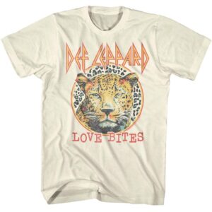 Def Leppard Love Bites Chill Leopard Men’s T Shirt