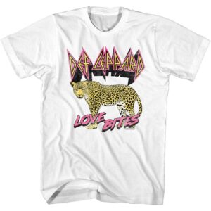Def Leppard Love Bites Leopard Men’s T Shirt