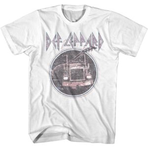 Def Leppard On Through The Night Faded Men’s T Shirt