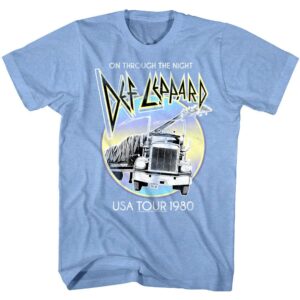 Def Leppard On Through the Night USA Tour 1980 Men’s T Shirt