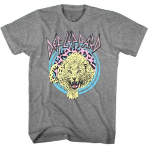 Def Leppard Pastel Leopard Men’s T Shirt