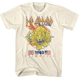 Def Leppard Pyromania Leopard 83 Men’s T Shirt