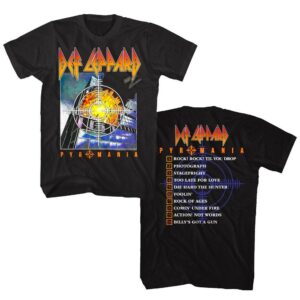 Def Leppard Pyromania Tracklist Men’s T Shirt