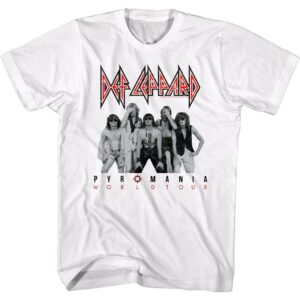 Def Leppard Pyromania World Tour Men’s T Shirt