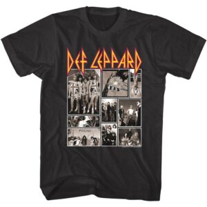 Def Leppard Rock Collage Men’s T Shirt