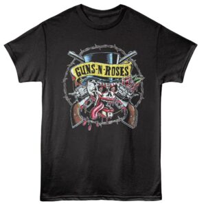 Guns N Roses Bloody Skull Top Hat Men’s T Shirt