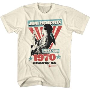 Jimi Hendrix Atlanta 1970 Men’s T-Shirt