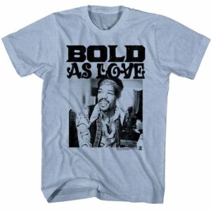 Jimi Hendrix Bold As Love Blue Men’s T Shirt
