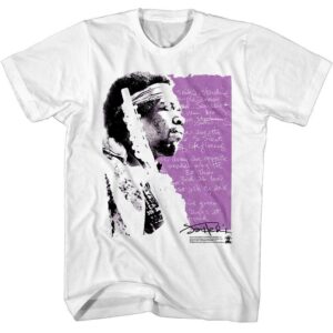 Jimi Hendrix Bold as Love Lyrics Men’s T-Shirt