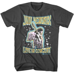Jimi Hendrix Bubbles & Stars Men’s T-Shirt