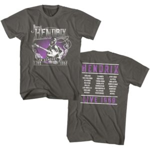 Jimi Hendrix Live Concert Tour 1969 Men’s T-Shirt