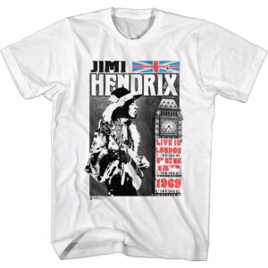 Jimi Hendrix Live in London 1969 Men’s T-Shirt