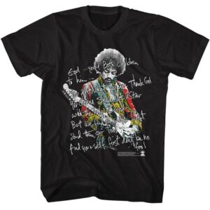 Jimi Hendrix Message To The Universe Men’s T-Shirt