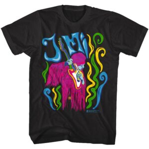 Jimi Hendrix Psychedelic Art Men’s T-Shirt