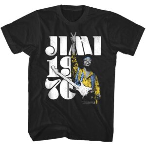 Jimi Hendrix World Peace 1970 Men’s T-Shirt