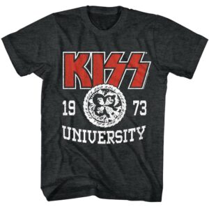Kiss University 1973 Mens T Shirt