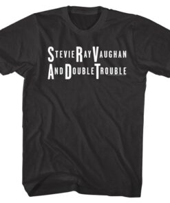 Stevie Ray Vaughan and Double Trouble Logo Mens T Shirt 1