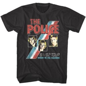 Sting & The Police Ghost in the Machine Tour 1981-82 Men’s T Shirt