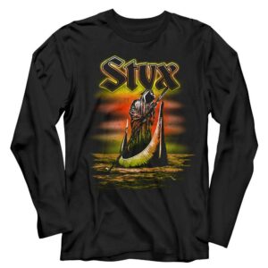 Styx Ferryman Grim Reaper Men’s Long Sleeve T Shirt