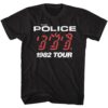 The Police Ghost in the Machine Tour 1982 Men’s Black T Shirt