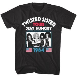 Twisted Sister Stay Hungry US Tour 1984 Men’s T Shirt