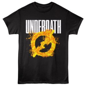 Underoath Flaming Logo Men’s T Shirt