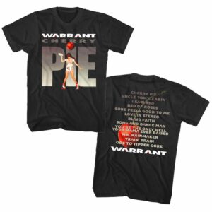 Warrant Cherry Pie Tracklist Men’s T Shirt