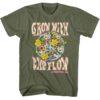 Woodstock Grow With The Flow Men’s Green T-Shirt