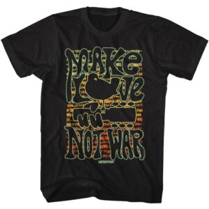 Woodstock Make Love Not War Bird Men’s T-Shirt